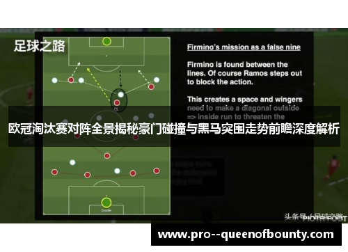 欧冠淘汰赛对阵全景揭秘豪门碰撞与黑马突围走势前瞻深度解析